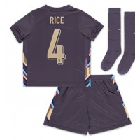 Camiseta Inglaterra Declan Rice #4 Segunda Equipación Replica Eurocopa 2024 para niños mangas cortas (+ Pantalones cortos)